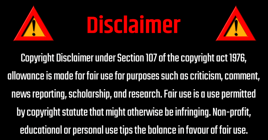 Disclaimer for YouTube