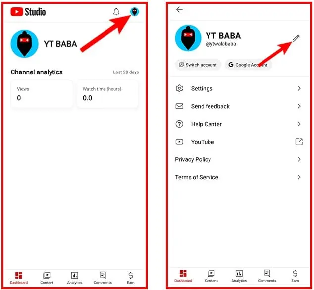 YouTube Studio से यूट्यूब चैनल का नाम कैसे बदले