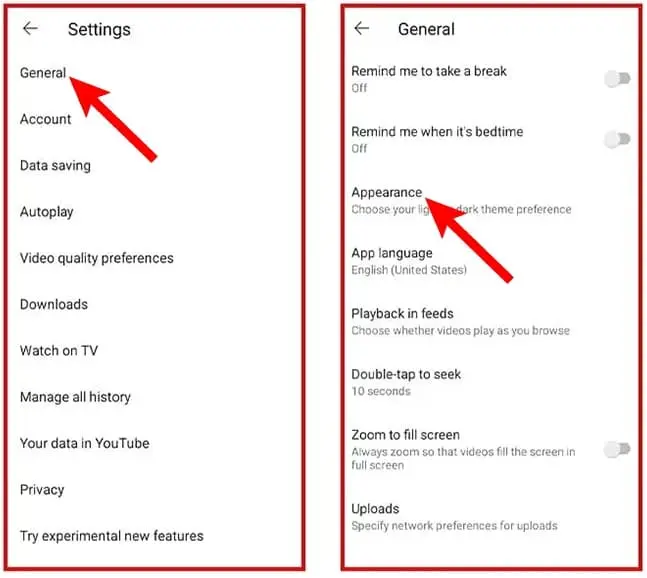 YouTube Dark Mode को Activate/Enable कैसे करे?