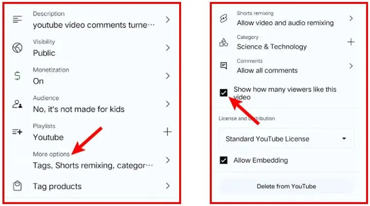 Yt Studio से Youtube Video के Like and Dislike Hide कैसे करे?
