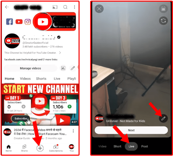 How To Live Stream On YouTube Shorts Feed